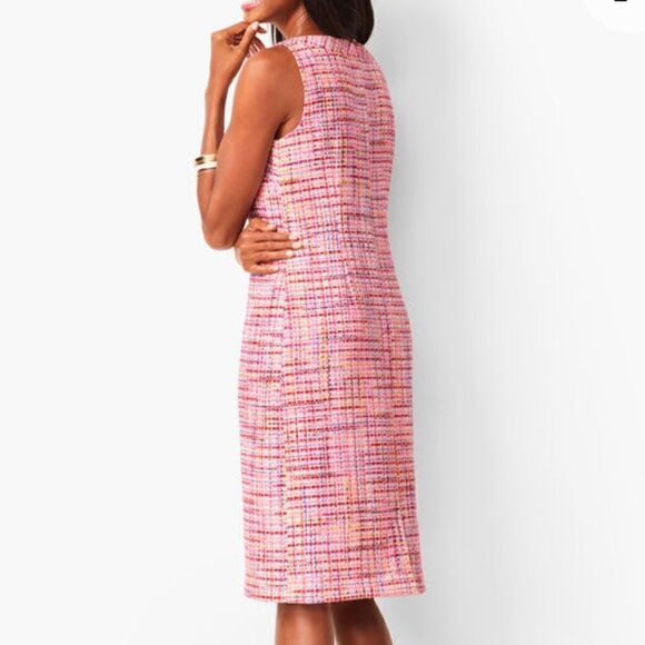 RSVP by Talbots Multicolored Ribbon Tweed Sleeveless Sheath Dress NEW - Picture 3 of 14